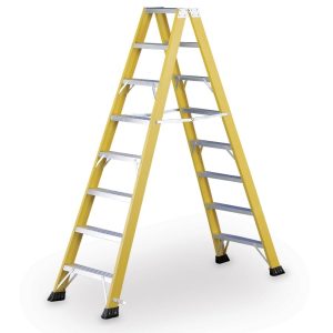 Escadote profissional duplo em fibra de vidro - JORMAX