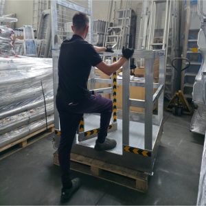 Plataforma cesto em alumínio- JORMAX