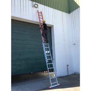 Escada transformável em fibra de vidro e alumínio com corda - JORMAX